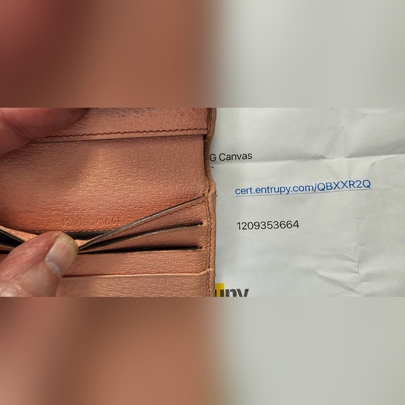 Gucci Medium Eclipse Canvas Leather Wallet Vintage with COA - Picture 5 of 6